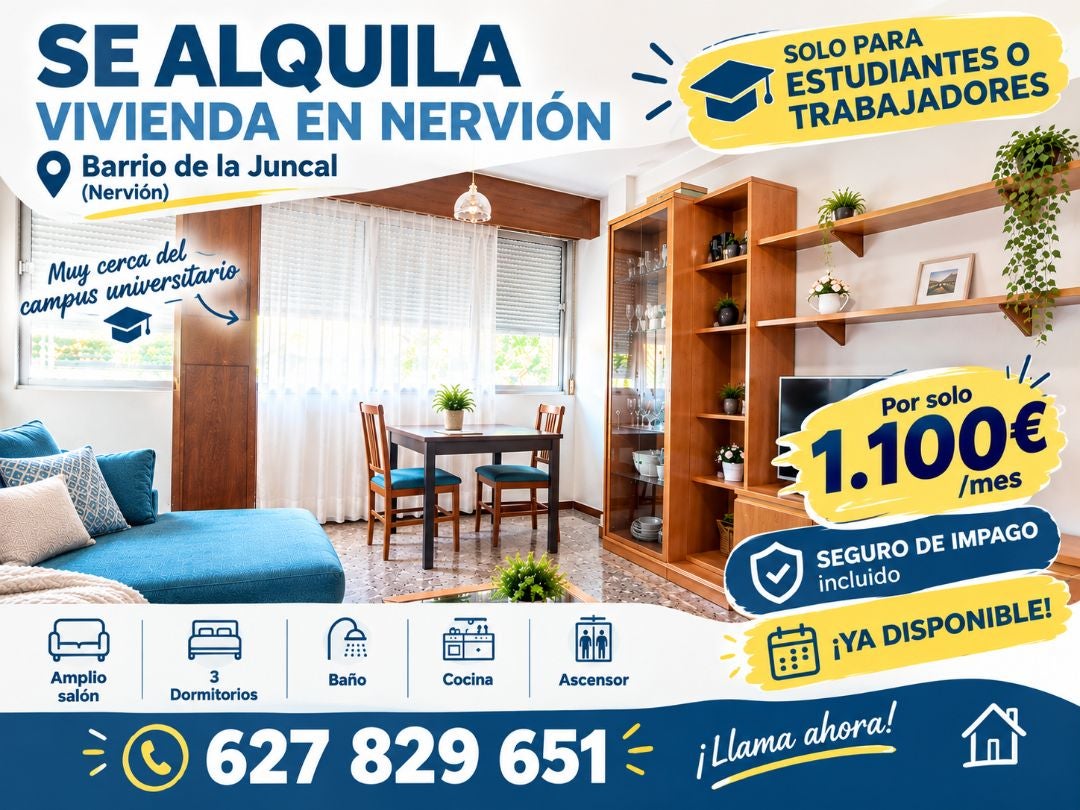 Fotografía del inmueble reportado: 1.100 €/mes — Sevilla, Sevilla