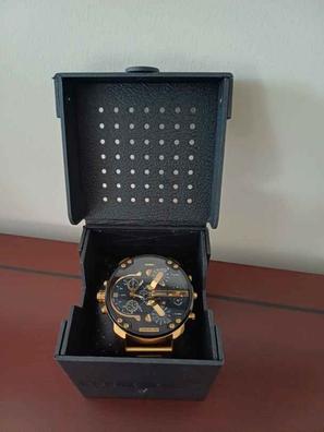 Diesel Reloj cronógrafo de acero inoxidable Little Daddy para hombre, color  dorado (Modelo: DZ7287), Tono dorado, Cronógrafo