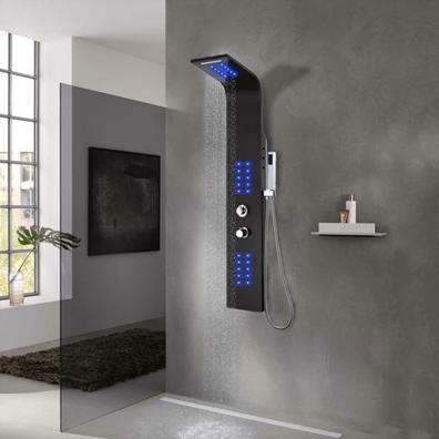 Columna de ducha, Hecho de aluminio, Ducha tipo lluvia con ducha de mano,  anticalcáreo comprar online barato