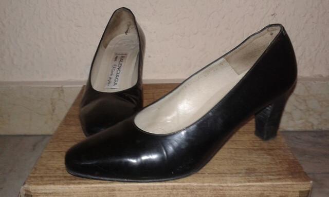 ZAPATOS HEBILLA MUJER PIEL VINTAGE NEGROS