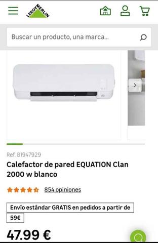 Calefactor best sale ceramico equation