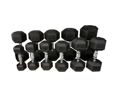 Mancuerna 12,5 kg hexagonal dumbbell musculación cross training Corength