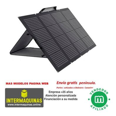Panel Solar Portátil De 220 W, Plegable Con Funda De Transporte