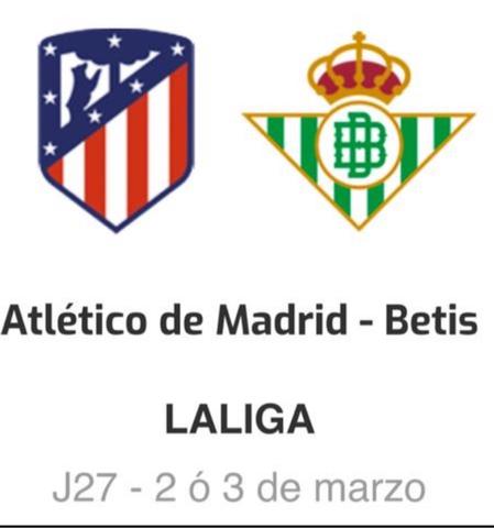 Comprar entradas atletico de madrid betis