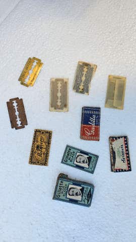 Milanuncios - Lote hojas afeitar vintage Gillette