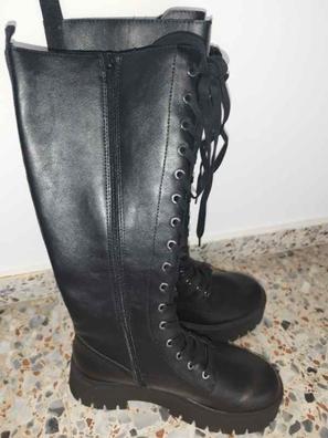 Botas Planas Stradivarius Botas Militares Negras Botas Negras