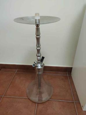  Juego de cachimba con manguera de silicona, pinzas para la  boca, todo accesorios, pequeño juego completo de shisha de cristal, kit de  cachimba de aluminio, negro : Todo lo demás