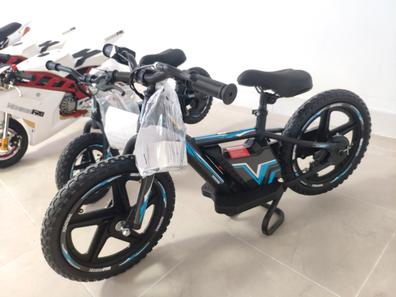 Wildtrak - Bicicleta 16 pulgadas para niños de 3 a 7 años con ruedines con  ruedines - Azul