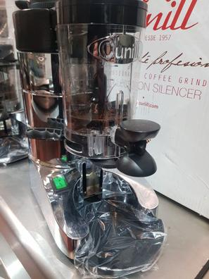 Navaris Molinillo de café eléctrico - Molino Regulable de Granos de café  Semillas Frutos Secos Especias - Moledor Profesional para 14 Tazas - Plata