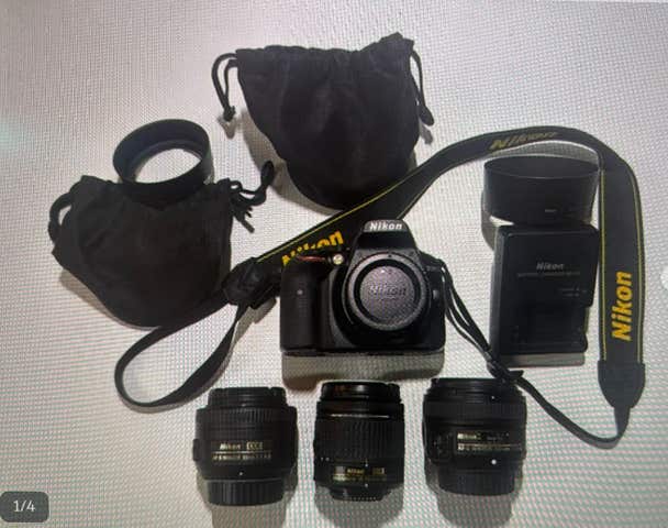 Milanuncios - Cámara reflex Nikon + 3 objetivos