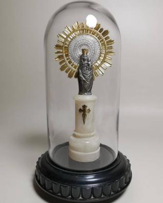 Pulsera Virgen del Pilar con Corona baño en Plata