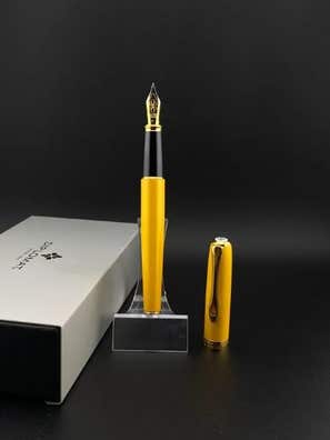 Diplomat® Füller Excellence A2 Lapis Schwarz Matt Chrom