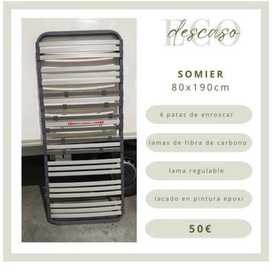 Somier Carbono - 80cm X 200cm - 6 PATAS