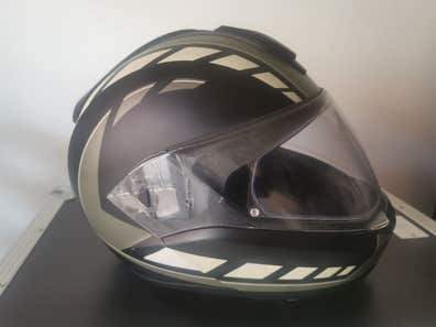 brixton lore motorcycle helmet 1Storm Modular Full Face Flip up Dual Visor Helmet: HB89 Carbon Fiber Black / M (55-56 cm 21.7/22.0 Inch ) Helmets by LS2 Hobbs and Shaw Idris Elba