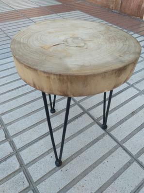 Tablero o mesa tronco de iroko