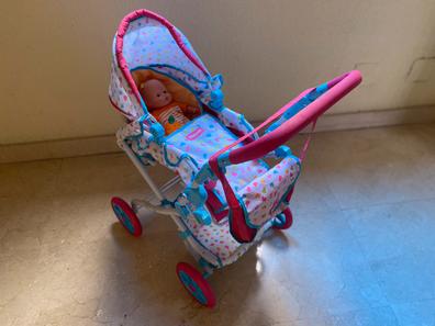  Nenuco - Sillita de metal, carrito de paseo de juguete de color  rosa y azul metálica, plegable para llevar a tu bebé Nenuco de paseo y  jugar con los muñecos, a