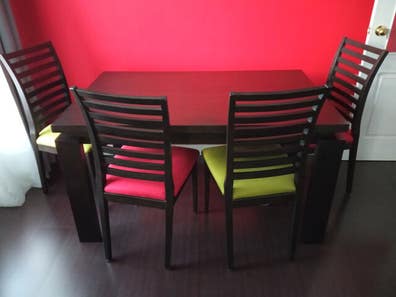Mesa comedor y sillas de segunda baratos | Milanuncios