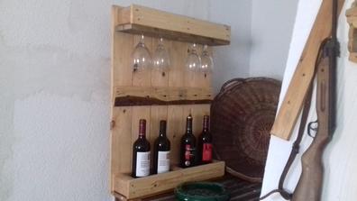 Estante de vino de 4 cubos, soporte para 12-16 botellas, estante de vino de  estilo