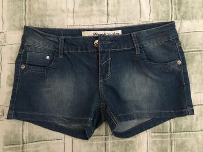 Shorts Pantalones Cortos Sudor Mujer Hollister Azul T. XS- Original