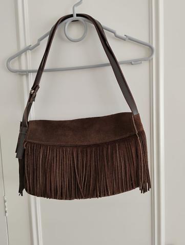 Milanuncios Bolso Zara flecos ante marrón