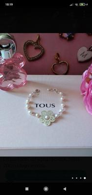 Pulsera tous cheap de perlas blancas