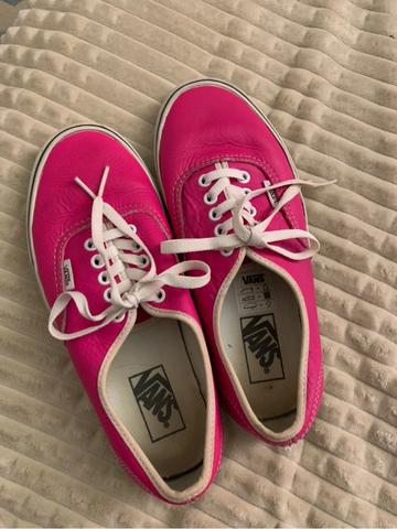 Milanuncios Zapatillas VANS piel rosas