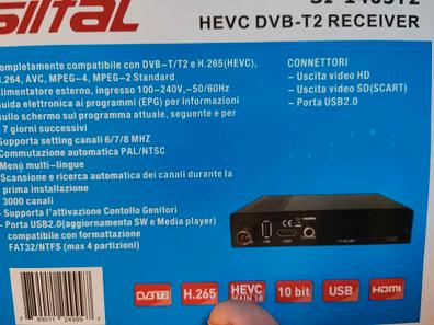 Receptor TDT - AXIL RT6100T2, HDMI, USB 2.0, SCART, Negro