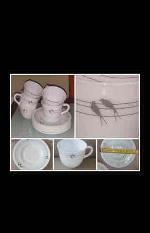 Milanuncios Juegos de café Harmonia Diseño de aves