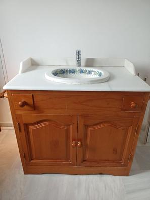 Mueble de baño con lavabo Madrid roble 100x45 cm