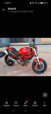 Motos de carretera ducati monster 696 black de segunda mano y