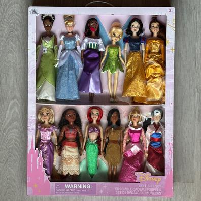 Disney Princesas Rapunzel, Bella, Ariel, Cenicienta, Aurora y Mérida 3  Mini muñeca Set de 6.