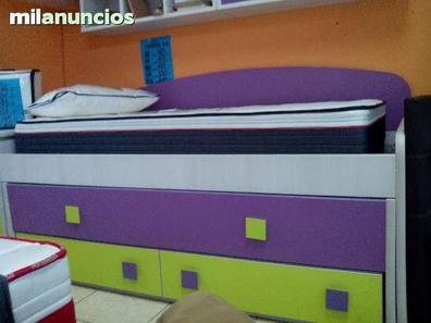 Dormitorio juvenil con cama nido, puente, armario de gran capacidad y zona  de estudio - Tocamadera