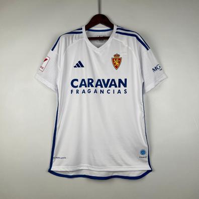 Real Zaragoza Home Camiseta de Fútbol 2003 - 2005. Sponsored by