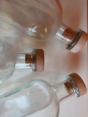 Botellas de Cristal con tapón de corcho. Botellitas del deseo
