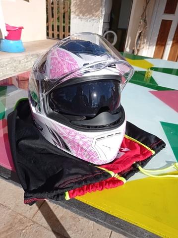 Turbina Disfraz odio Milanuncios - casco integral mujer LS2 rosa