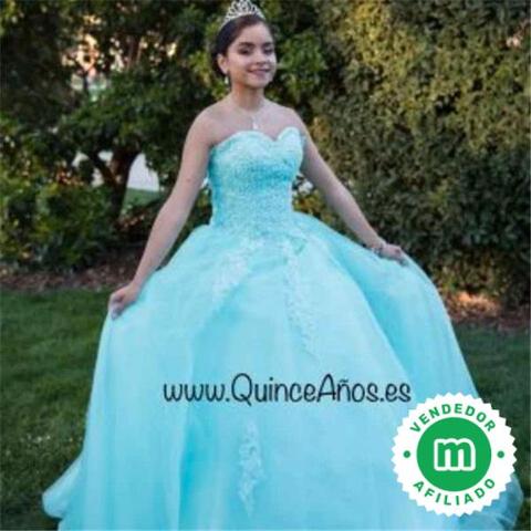 Color turquesa vestidos online 15 años