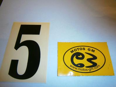 Pegatinas dorsal motocross - pegatina numero - vinilo numero
