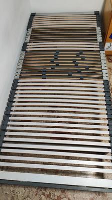 Somier 16 láminas madera, 4 patas, bastidor acero reforzado 135x200  GUARDAESPALDAS