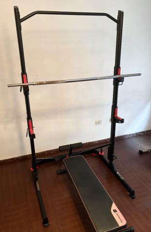 Milanuncios - Gimnasio completo Domyos Rack + discos