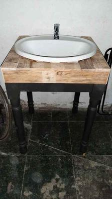 Zona de aseo lavabo / mueble bajo lavabo madera reciclada para
