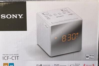 Sony ICF-C1T - Radio despertador, color Rojo