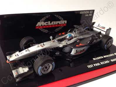 Miniature Minichamps 1/43 - McLaren MP4/16 - Test Jean Alesi - F1 2002