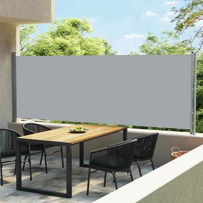 Toldo lateral extensible de aluminio - marquesina lateral para terraza,  toldo extensible de jardín con enrollado automático, lona lateral  enrollable