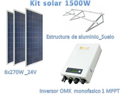 Kit solar autoconsumo 1500W Kostal Monofásico