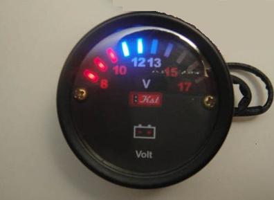 Voltímetro de 12v para automóviles Pantalla de voltímetro de 52mm