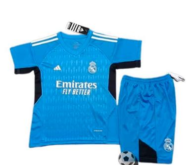 Conjunto portero adidas primera equipación Real Madrid 23/24 - Niños