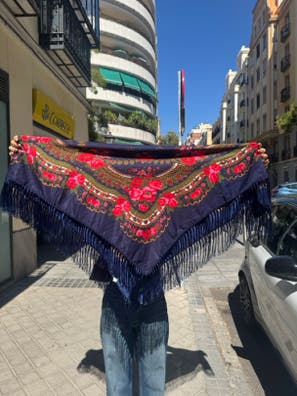 Manton azul Moda y complementos de segunda mano barata | Milanuncios
