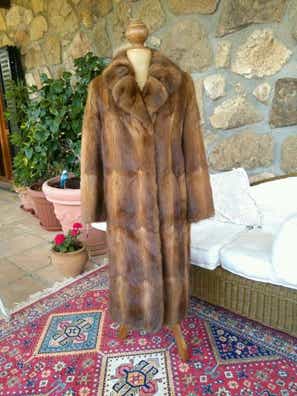 Abrigo largo piel pelo Ramusquet.S-M