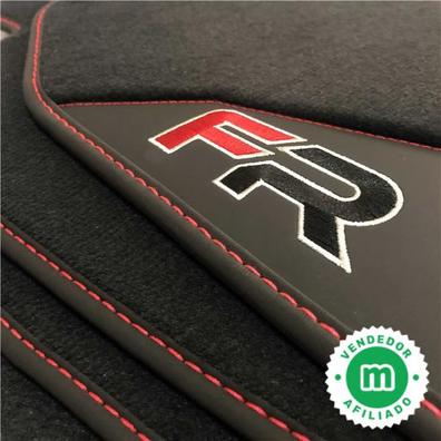 Alfombrillas Seat Leon 3 y 4 terciopelo negro con logotipo ¡Nuevo!