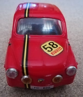 Seat TC 850 Coupé Abarth Verte - Scalextric EXIN C42 Voiture Circuit Occasion